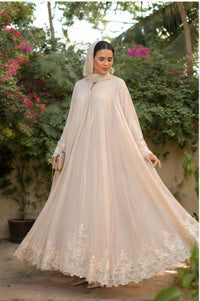 Ivory Elegance Cape Abaya
