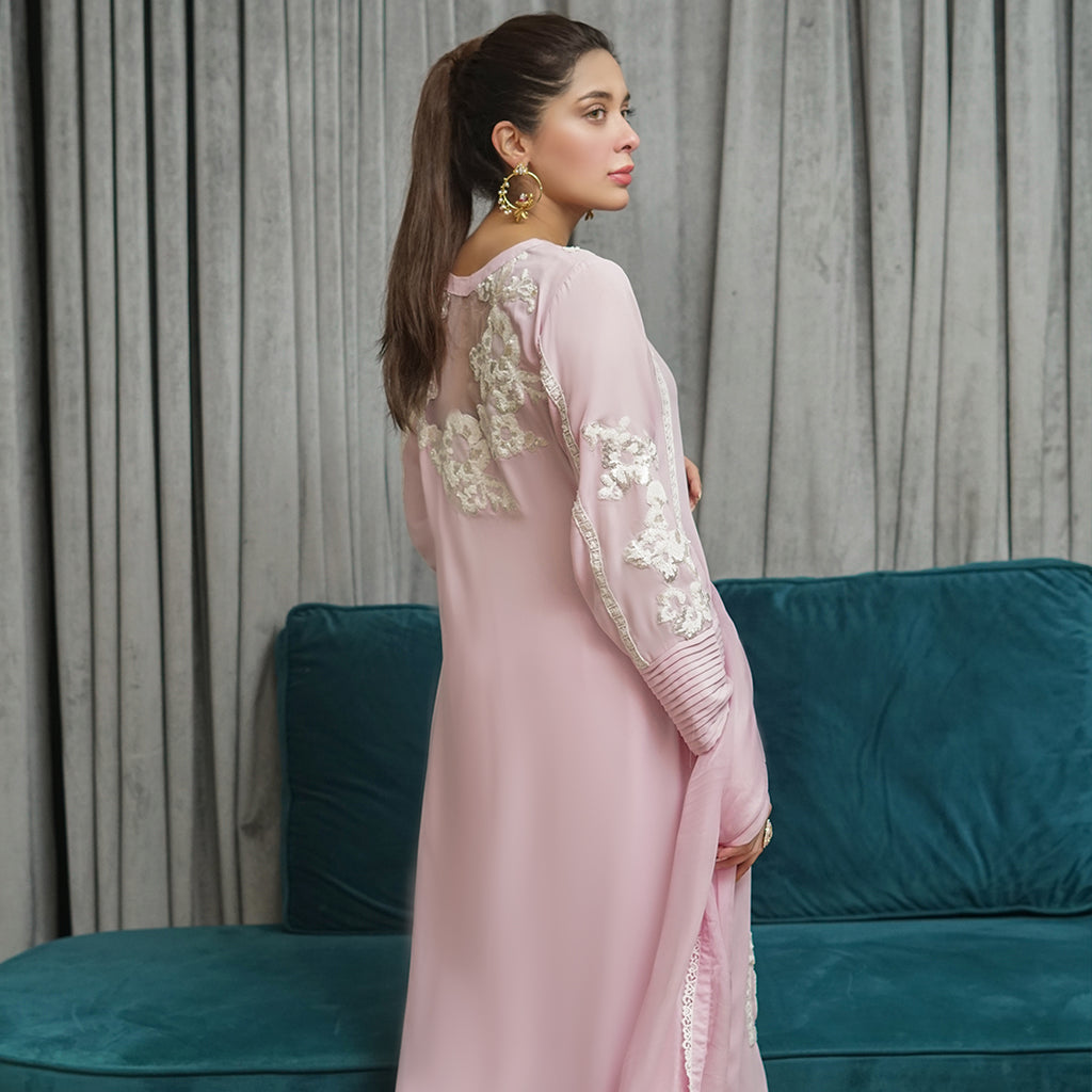 LIBAAS - Enaya Eid Luxe | Kashmiri Pink