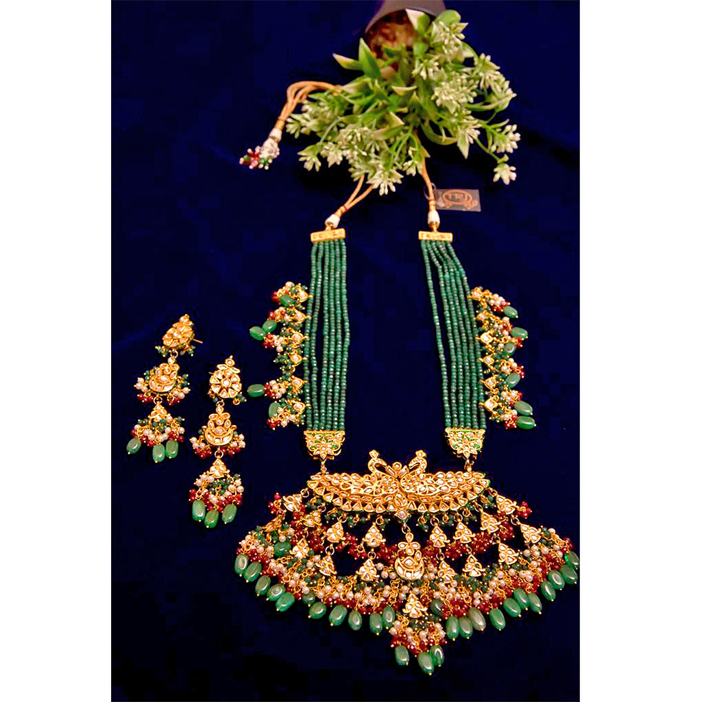 LIBAAS-Peacock Rajasthani Set