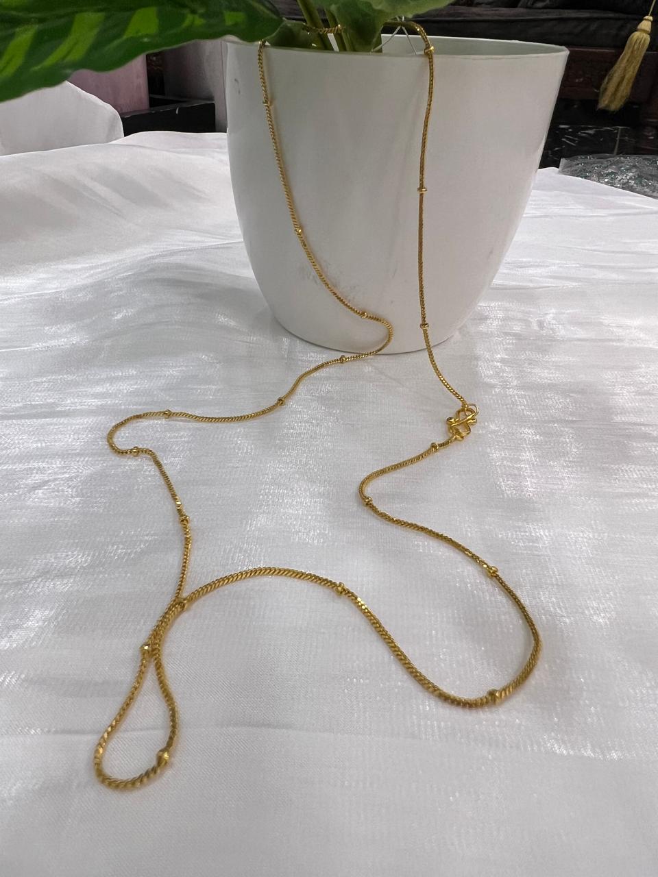 Gold Plated Ball Chain
