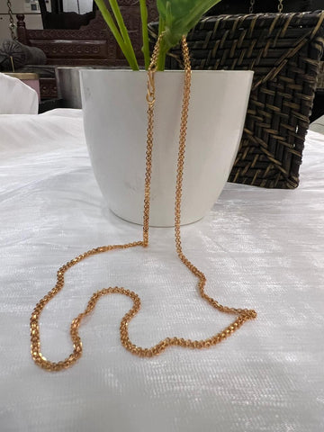 Gold Plated Indian Rose Gold Chain