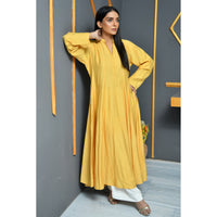 LIBAAS - Mustard Kalidar 2 Piece