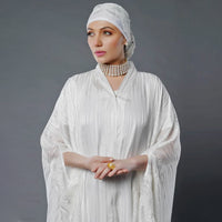 LIBAAS - Parisa White Abaya