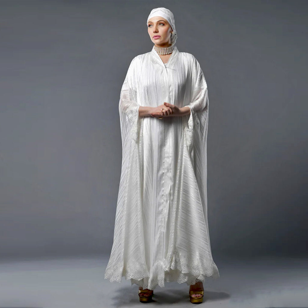 LIBAAS - Parisa White Abaya